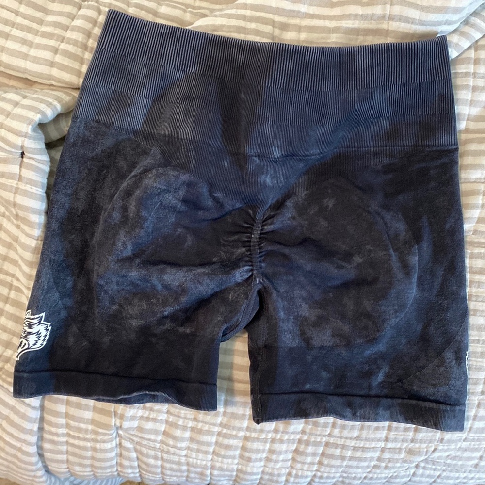 She Darc sport acid wash shorts